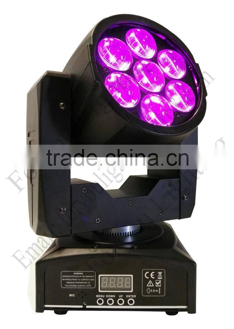 7x15Watt Blizzard Lighting Stiletto Z7 Wash Zoom 7x15W RGBW Colorful LED Moving Head Beam