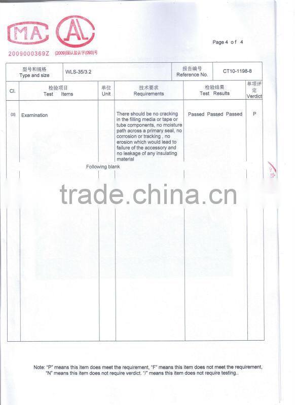 36kv Cold Shrinkable 3-core outdoor termination kit