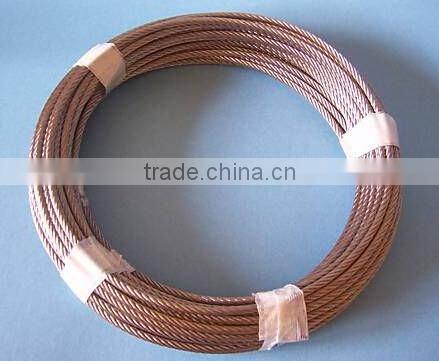 304 Stainless Steel Wire Rope Cable, 3/16, 7x19, 100 ft