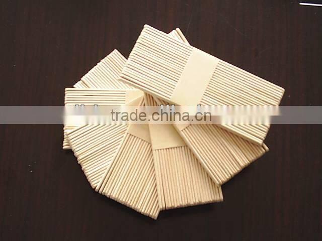 Wooden Ice Cream Stick with Paper Packing