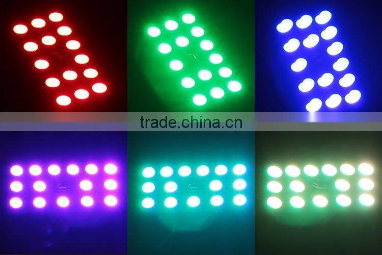 Colorful led panel light with remote control 5050 15SMD led rgb panel