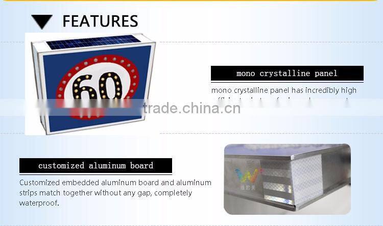 China LED Supplier Integrated Aluminum Board Solar Traffic Stop Sign