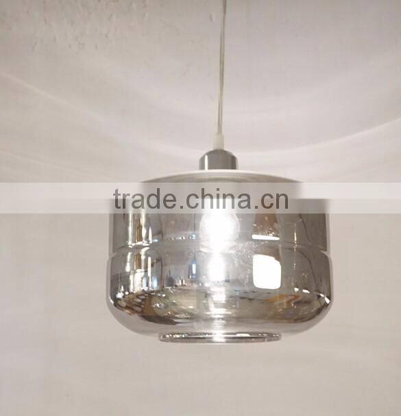 Glass Pendant Lights In Smoke Grey Color