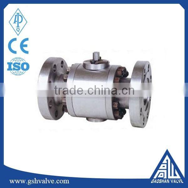 high pressure A105 forged steel hard sealing flange type ball valve