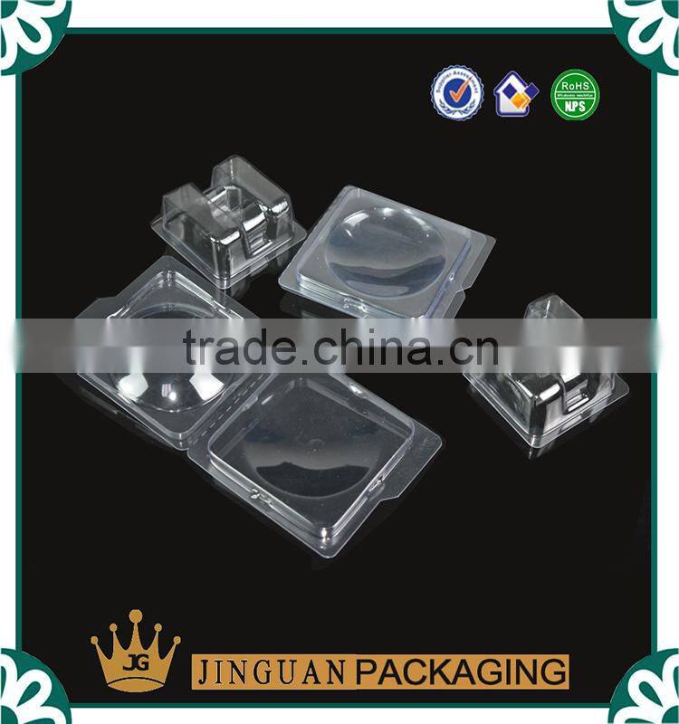 Clear plastic PVC electronic components shape packaging