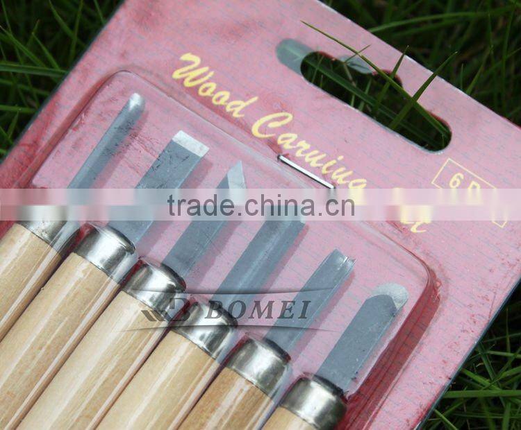 6pcs/set stainless steel wood Carving Knives sculptural tools