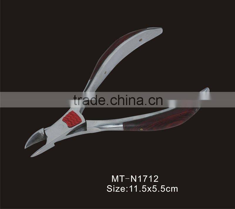 wood handle Stainless steel cuticle trimmers