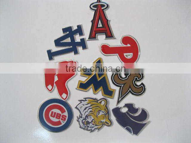 special custom metal printed plate stickers