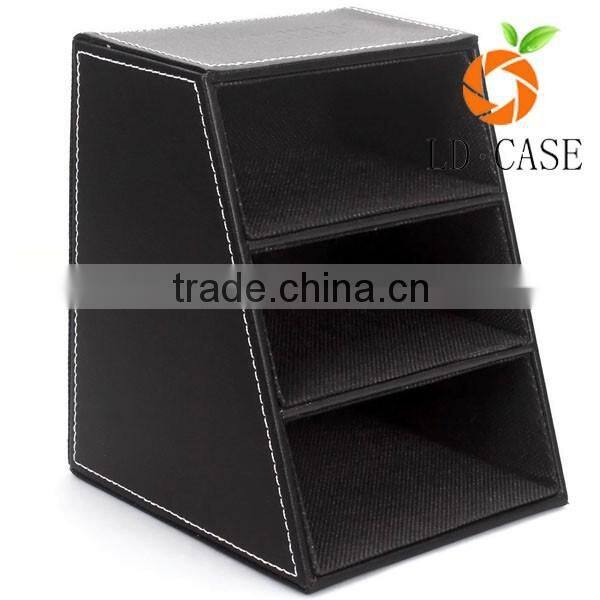 leather Remote control holder/controller TV Guide/mail/CD organizer/caddy/holder