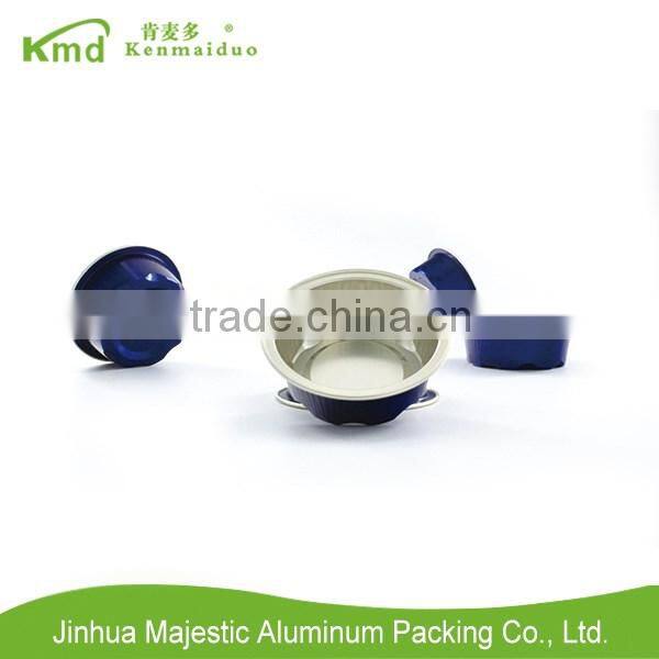 2016 New Style recycling Aluminum round colorful pudding cup