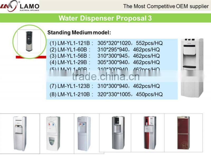 ZY-208 Compresser Coolig Hot and Cold 4 Stage Filtration UF Water Dispenser Purifier