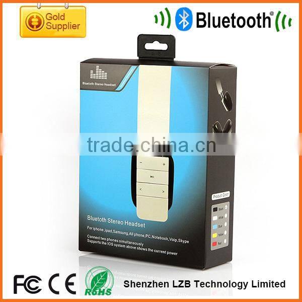 Hot selling bluetooth leather headset wireless for smartphone