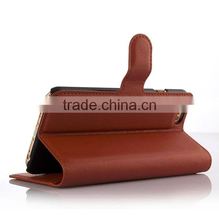 LITCHI TEXTURE Soft Wallet LEATHER Case Stand PU Leather Case For IPHONE 6/6S PLUS FLIP LEATHER BUSINESS MUTIFUNCTIONAL CASE