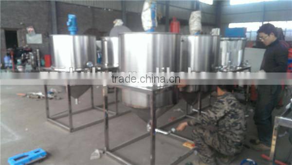 hot sale and stainless steel sunflower oil refining machine