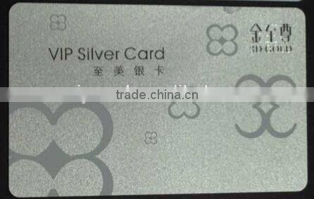 Gold silver stamp foil nice printing reward loyalty PVC card
