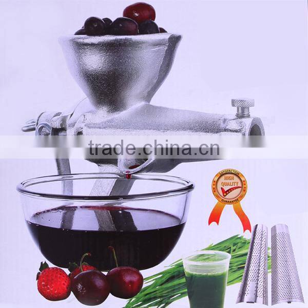 Electroplate tinned Cast iron manual wheatgrass juicer machine