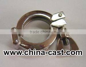 China metal universal quick release pipe clamps, small diameter galvanized swivel flange hose clamp