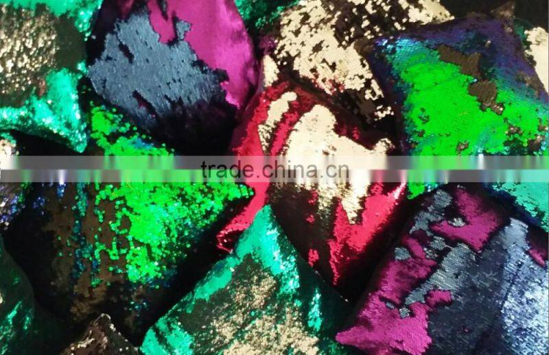 Latest design mermaid pillow reversible sequin pillow