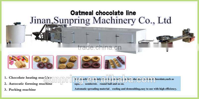 Varous grains cereals chocolate bar making machine