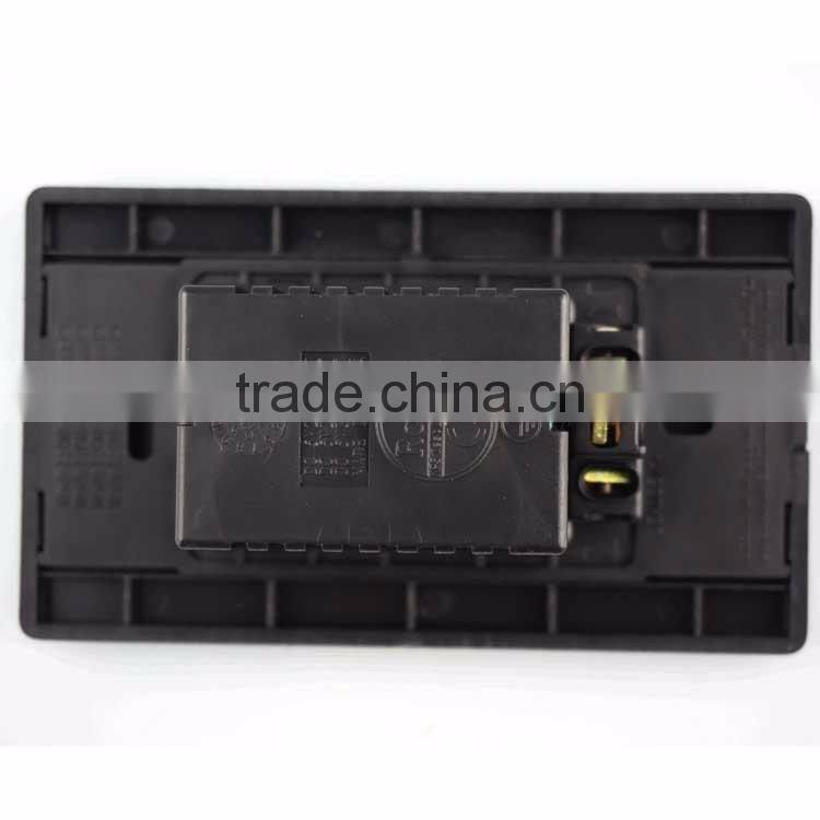 Multiple socket outlet electrical wall socket and switch with usb charger