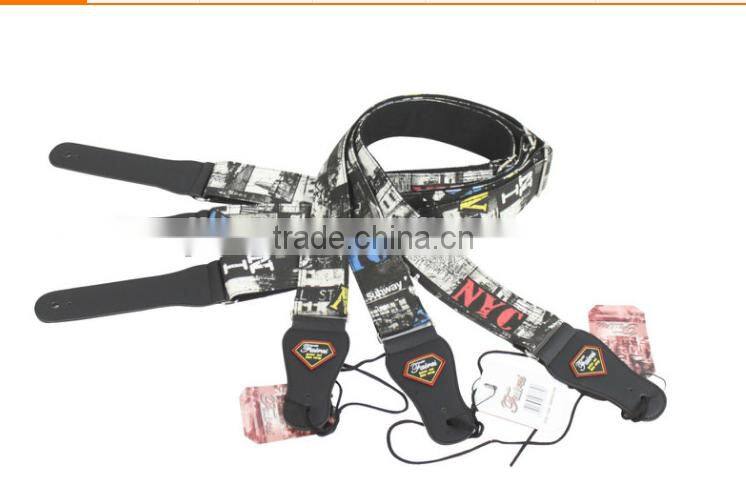 SGS 50*2mm heat transfer flame ukulel belt / guitar strap