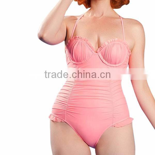 2017 high quality women extreme sexy one - piece bathing wear