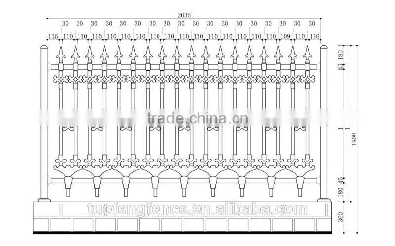 New Design Wrought Iron Railing