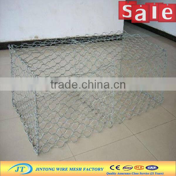 hexagonal hole shape gabion box for river bank (100% professional manufacturer)