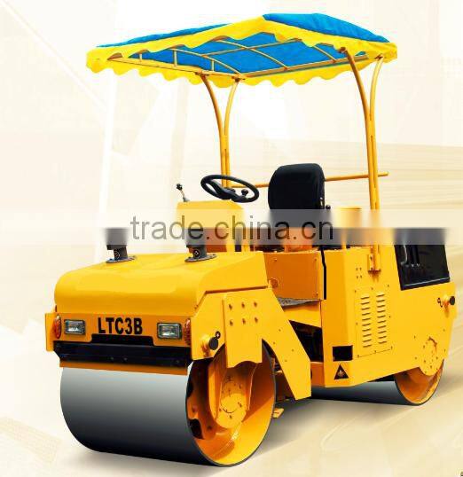 Cheap price 3Ton Double Drum Vibratory Road Roller For Sale