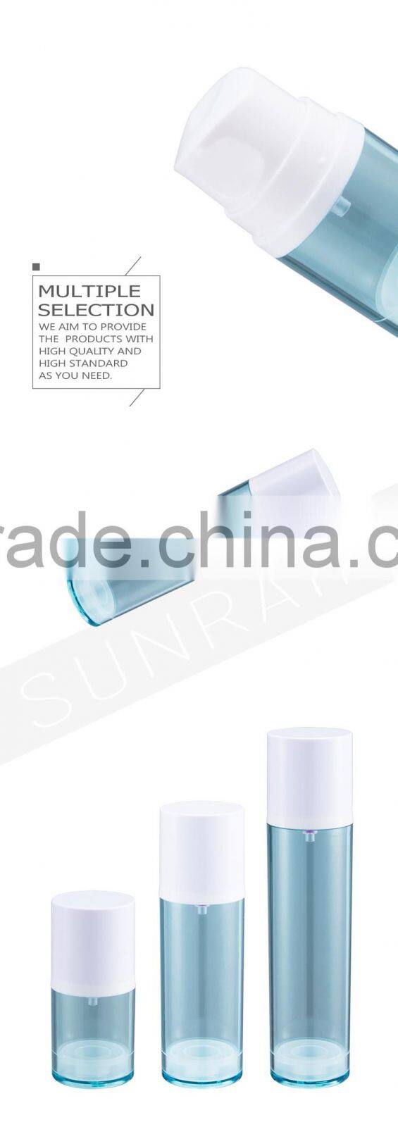 High capacity new products different size clear airless cosmetic spray bottles