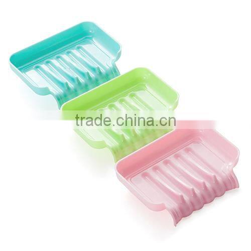 Candy-color drainging storage box with sucking-disc soap box(three pieces)