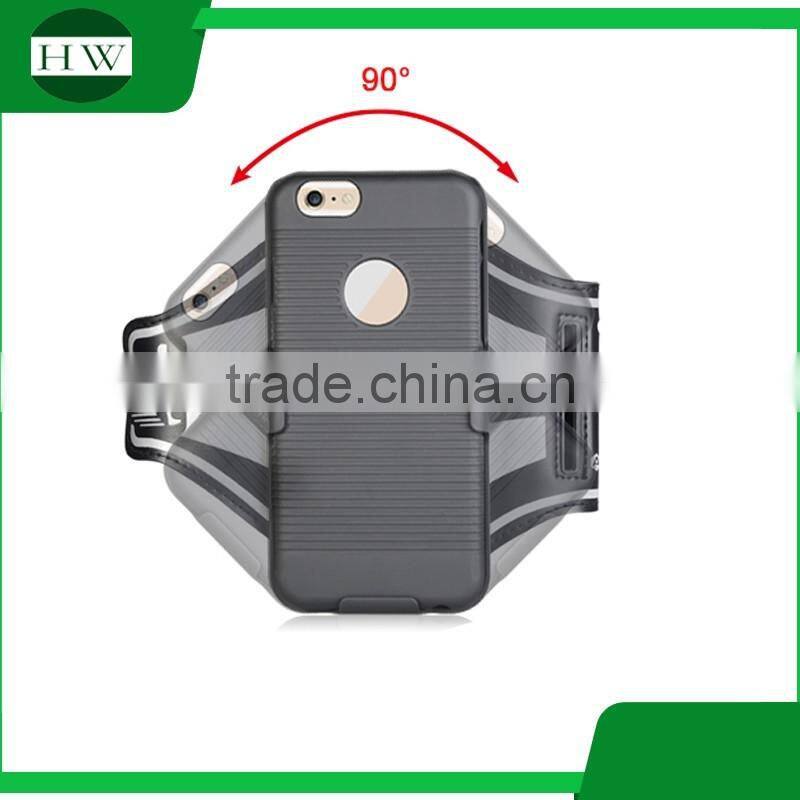 90 degree rotation mobile phone running armband case