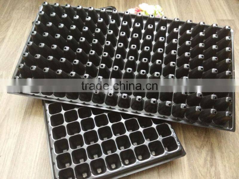 Cheap factory price reusable plastic seedling tray 128 cell