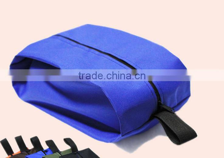 600D polyester shoe bag with zipper