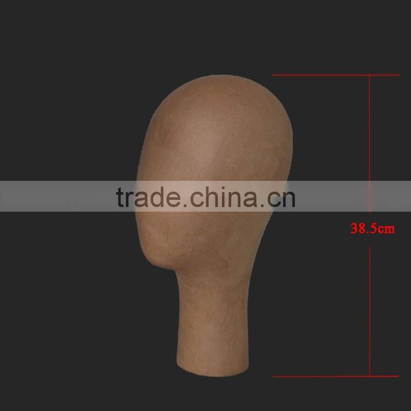 hot sale wooden lifelike mannequin head for hat display