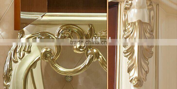 European Style Luxury Decorative Cabinet, Parquet Pattern Solid Wood Cupboard, Nice Carving Living Room Cabinet (BF01-ML046)