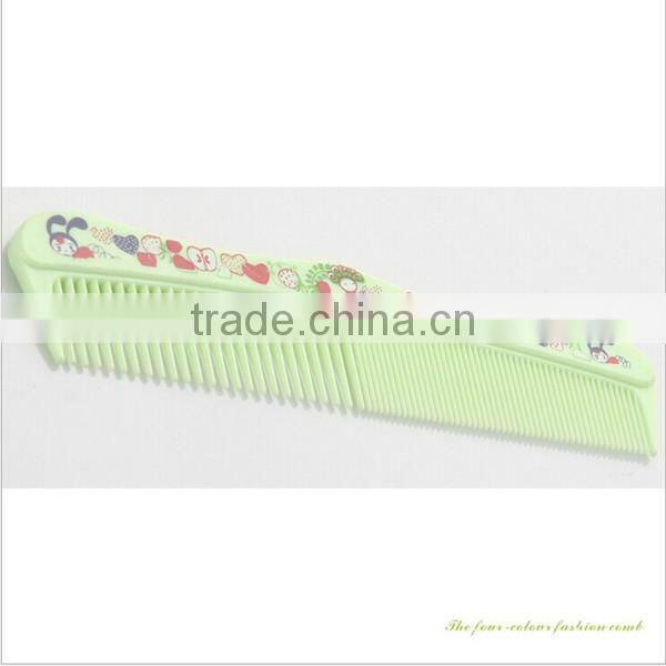 Wholesale Plastic Factory Direct Sell Fashion Baby Hair Comb With Half Narrow Half Wide 21*3.1cm