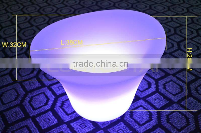 led light glowing win bucket/led ice bucket /led illuminated ice wine bucket