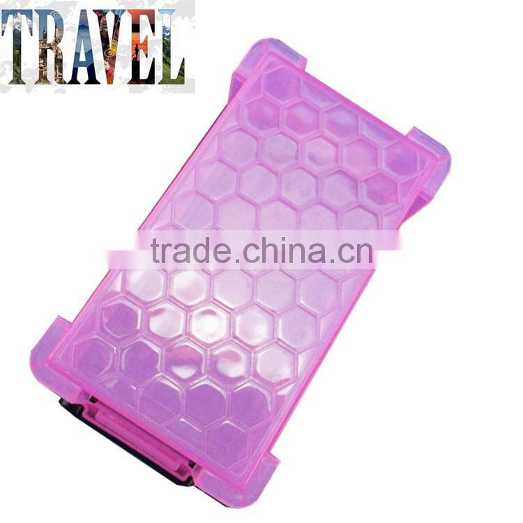 Custom logo promotional plastic stationery mini sotrage box with interlock lid