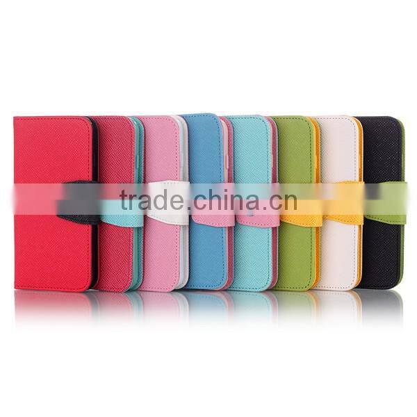 China Supplier 2016 Hot Selling PU Wallet Flip Leather Mobile Phone Case For iPhone6
