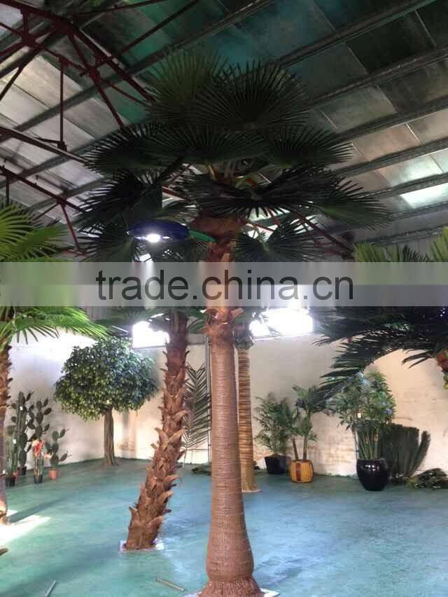Ornamental huge fiberglass palm tree