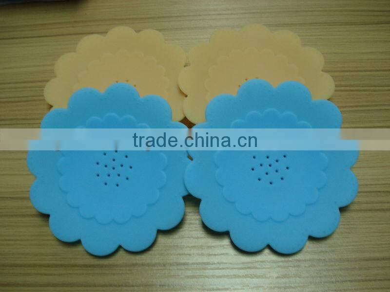 flower shape bathroom items silicone soap mat