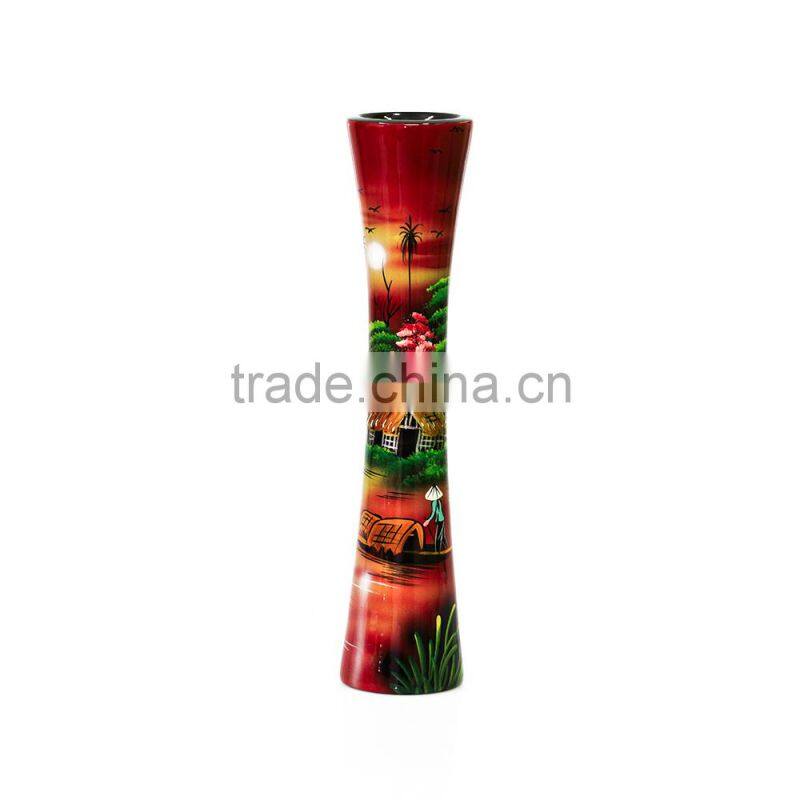 Handmade high quality Vietnam lacquer vase