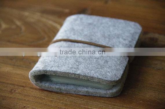 2017 wholesale pure wool Felt mutiple wallet/name card holder made in China