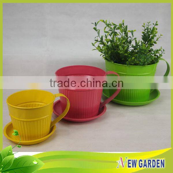 2015 Newgarden top grade waterpoof cup shape mini flower pot