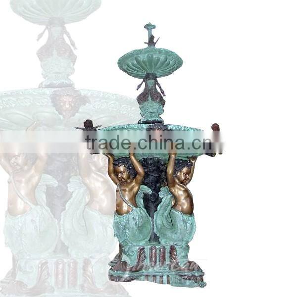 Angel Bronze Water Fountain Outdoor Large Bronze Fountain