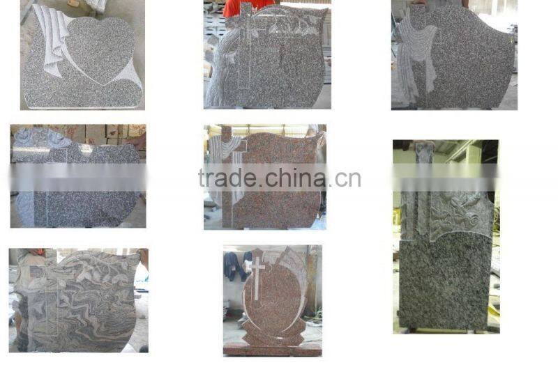 G603 Grey Granite Tombstone headstone