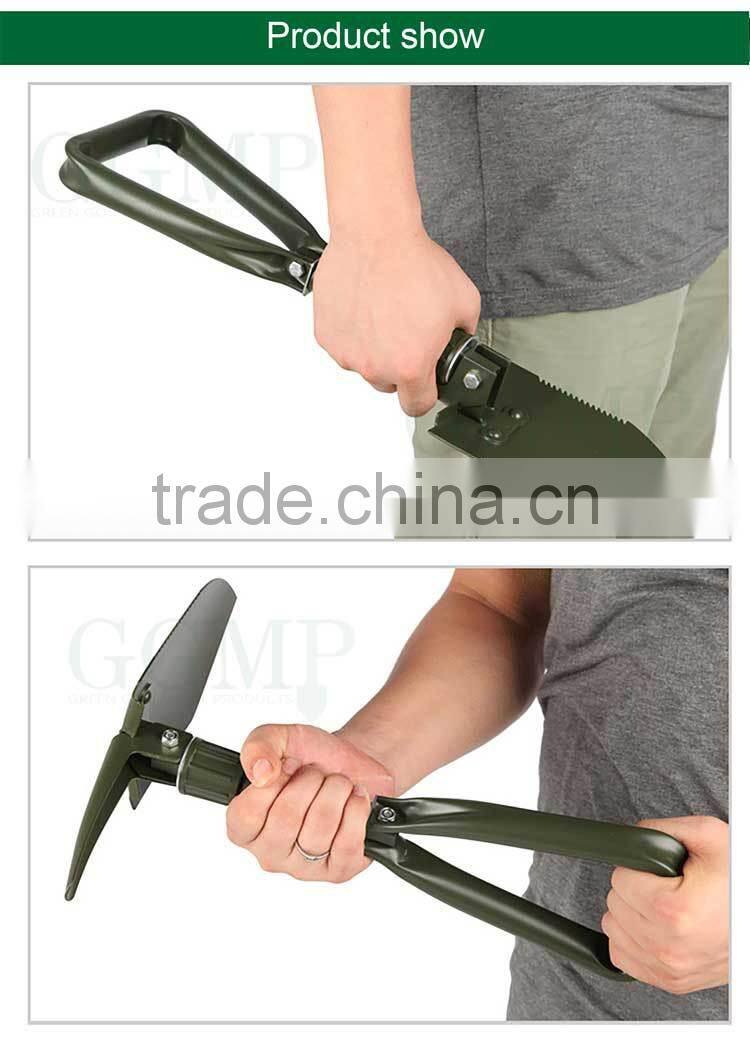 Compact Military Shovel Army Gear Tri Folding Shovel