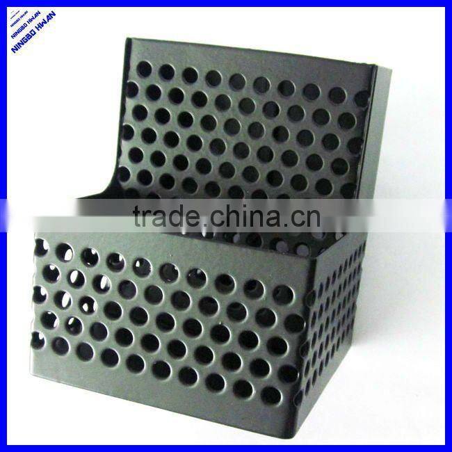 Square metal mesh square desktop pen holder