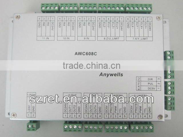 colour display preview function co2 laser controller anywells awc608c